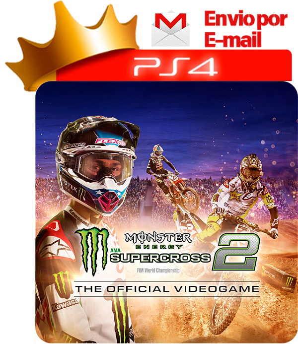 Monster Energy Supercross - The Official Videogame 2 para ps4 em mídia digital