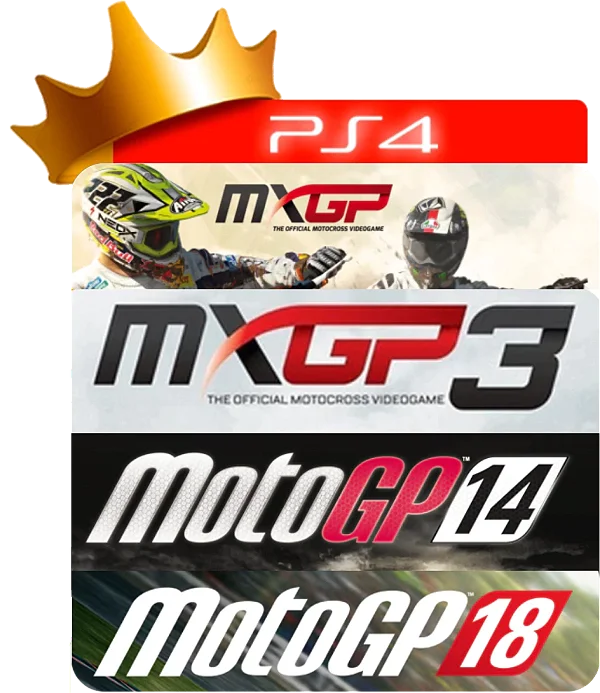 MXGP 3 + MXGP + Moto GP 14 + moto GP 18 para PS4 em Mídia Digital