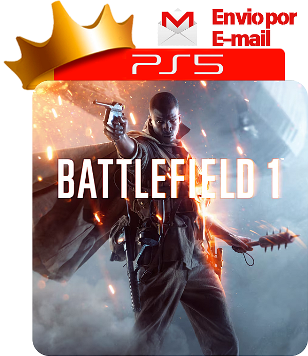 Battlefield 1 para ps5 em mídia digital
