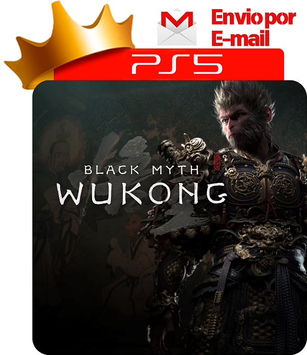 Black Myth Wukong para ps5 em mídia digital