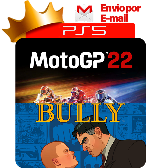 Bully + Moto GP 22 para PS5 em Mídia Digital