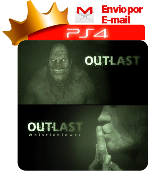outlast 1 e whistleblower Para PS4 em Mídia Digital