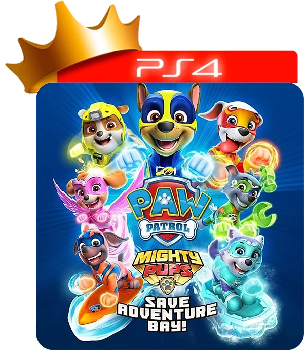Patrulha canina os cachorrinhos poderosos salvam a baia da aventura para ps4 em mídia digital