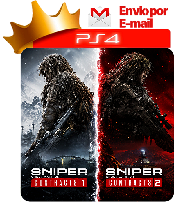 Sniper Ghost Warrior contracts 1 e 2 para PS4 em Mídia Digital