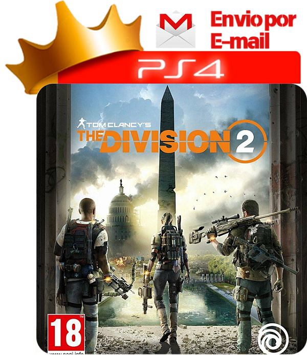the division 2 para ps4 em mídia digital