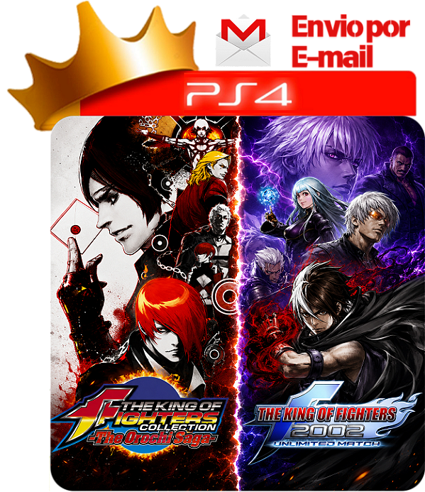 The king of fighters orochi saga + the king of fighters 2002 para ps4 em mídia digital