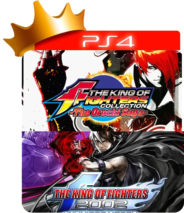 The king of fighters orochi saga + the king of fighters 2002 para ps4 em mídia digital