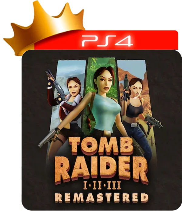 Tomb Raider 1, 2 E 3 Remasterizado para PS4 em mídia digital
