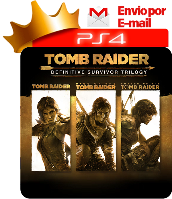 Tomb Raider Survivor Trilogy para ps4 em mídia digital