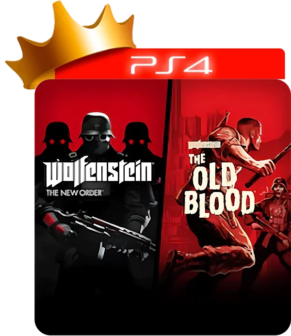 Wolfenstein e Old Blood para ps4 em mídia digital