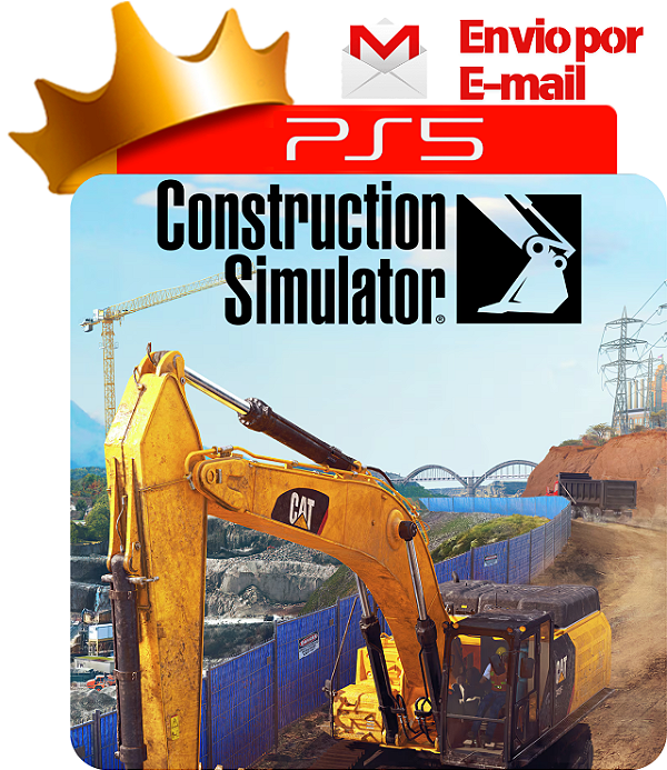 Construction Simulator para ps5 em mídia digital