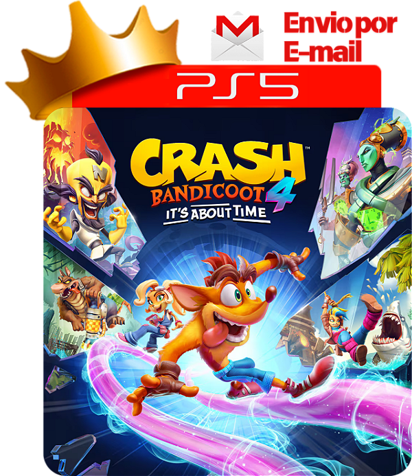 Crash Bandicoot 4 para ps5 em mídia digital