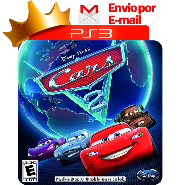 Cars 2 para ps3 em mídia digital