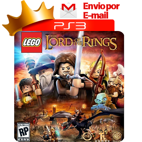 Lego Senhor dos Anéis para ps3 em mídia digital