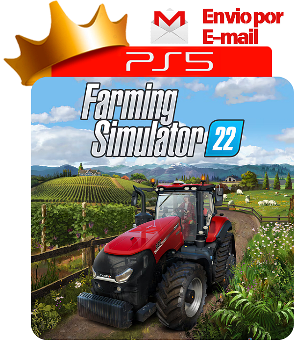Farming simulator 22 para ps5 em mídia digital