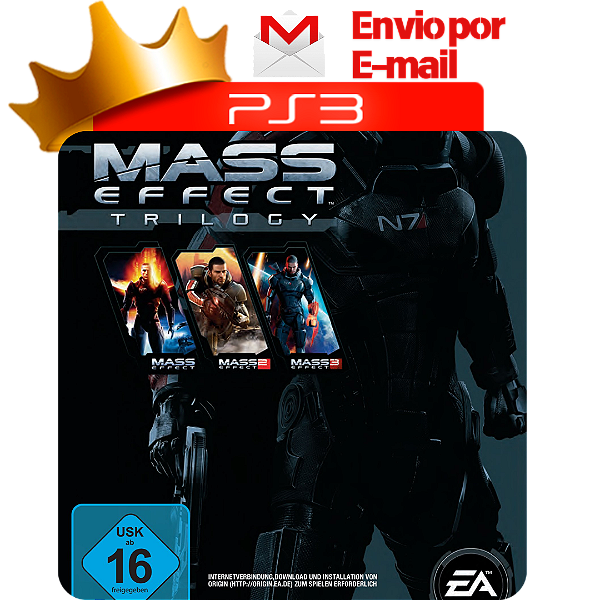 Mass Effect Trilogy para PS3 em Mídia Digital