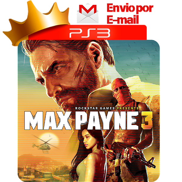 Max Payne 3 para PS3 em Mídia Digital
