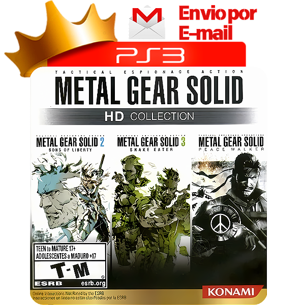 Metal Gear Solid HD Collection para PS3 em Mídia Digital