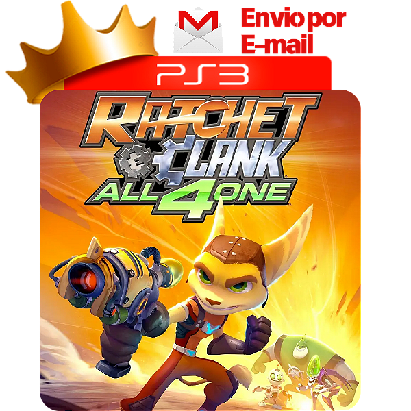 Ratchet e Clank All 4 One para PS3 em Mídia Digital