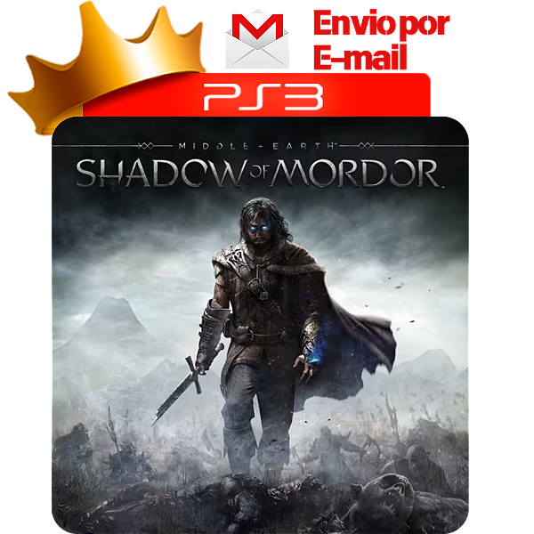 Sombras de Mordor para PS3 em Mídia Digital