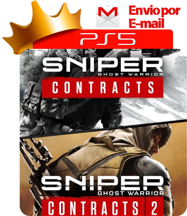 Sniper Ghost Warrior contracts 1 e 2 para PS5 em Mídia Digital