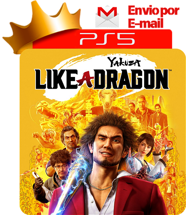 Yakuza Like a Dragon para PS5 em Mídia Digital