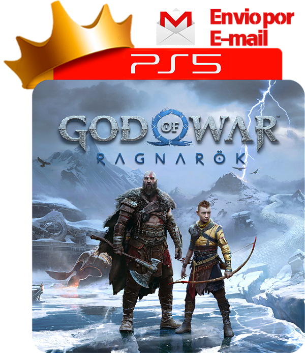 God of War Ragnarok para ps5 em mídia digital
