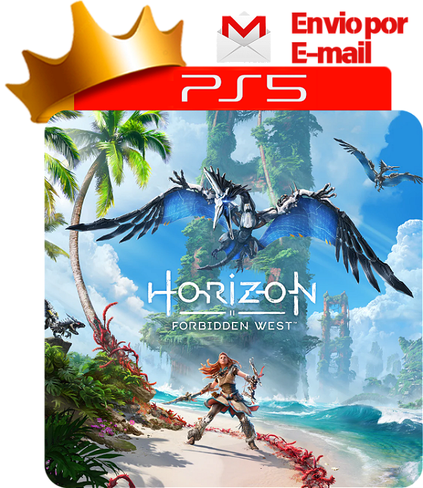 Horizon forbidden west para ps5 em mídia digital