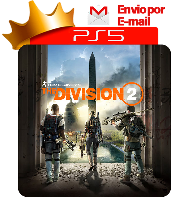 The division 2 para ps5 em mídia digital
