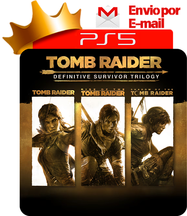 Tomb Raider Survivor Trilogy para ps5 em mídia digital