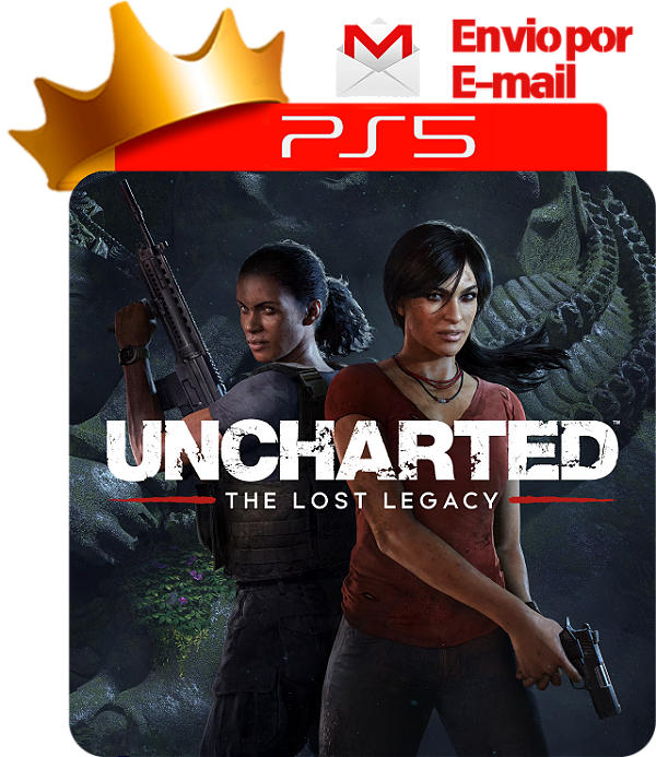Uncharted 4 + the lost legacy para ps5 em mídia digital