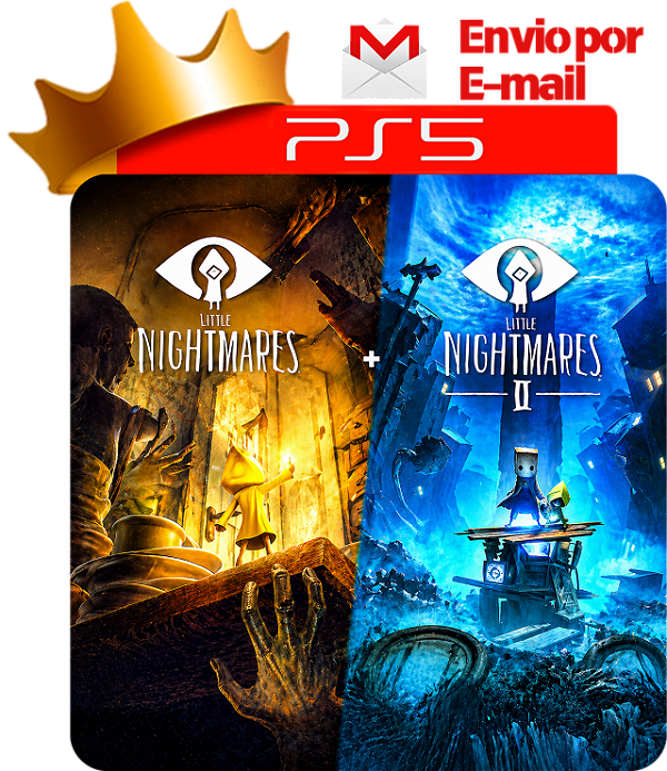 Little nightmares + Little nightmares 2 para ps5 em mídia digital