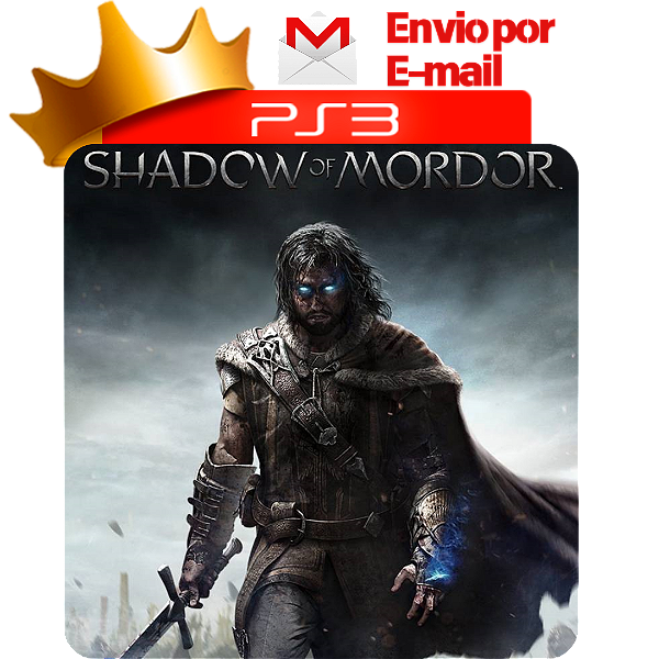 Sombras de Mordor em Inglês para PS3 em Mídia Digital