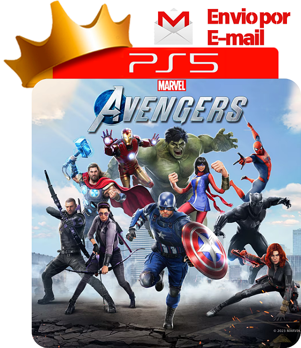 Marvel avengers para ps5 em mídia digital