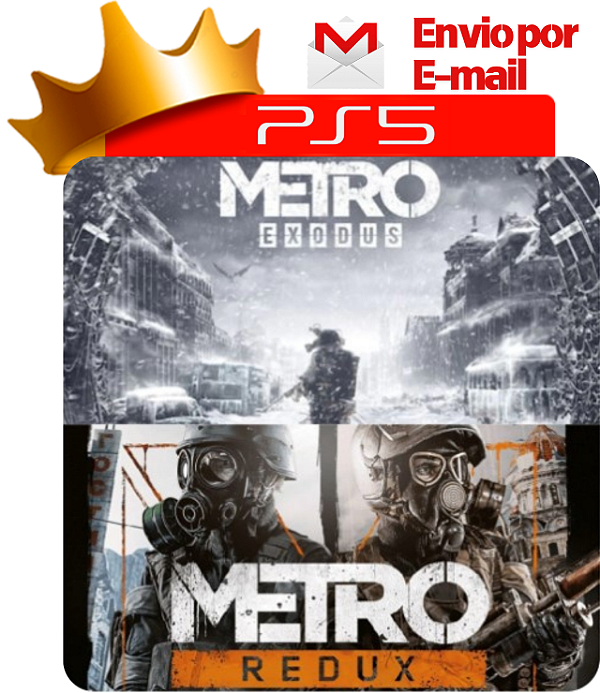 Metro exodos + Redux para ps5 em mídia digital