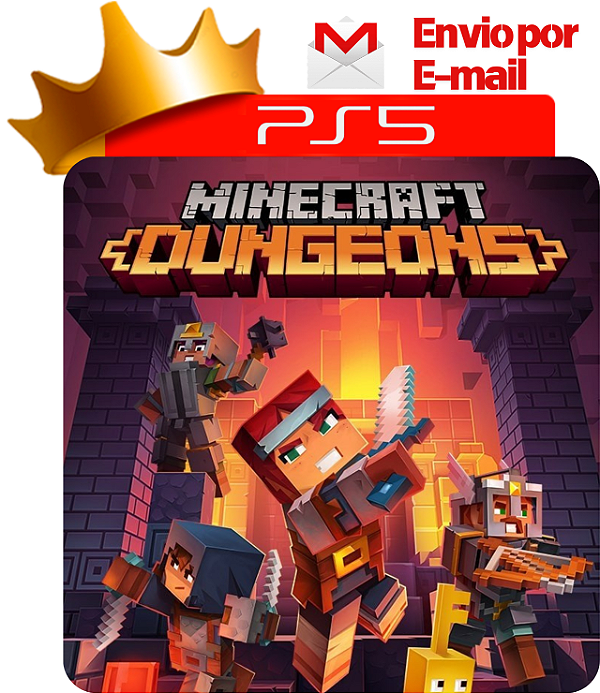 Minecraft Dungeons para PS5 em Mídia Digital