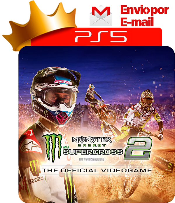 Monster Energy Supercross - The Official Videogame 2 para ps5 em mídia digital