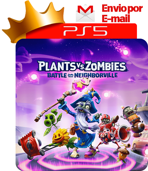 Plants VS Zombies Batalha por Neighborville para PS5 em Mídia Digital