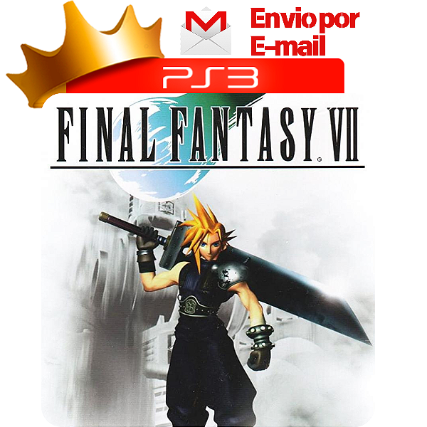 Final Fantasy 7 classico para ps3 em mídia digital
