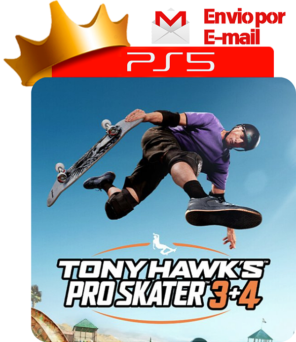 Tony Hawk 3 + 4 para PS5 em midia digital