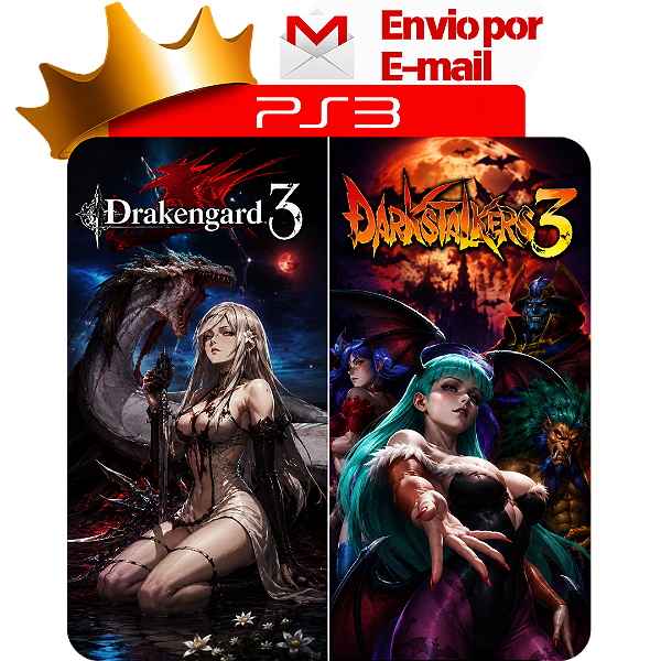 Drakengard 3 + Darkstalkers 3 para ps3 em mídia digital