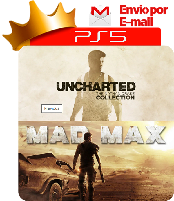 Uncharted The Nathan Drake Collection + Mad Max PS5 mídia digital