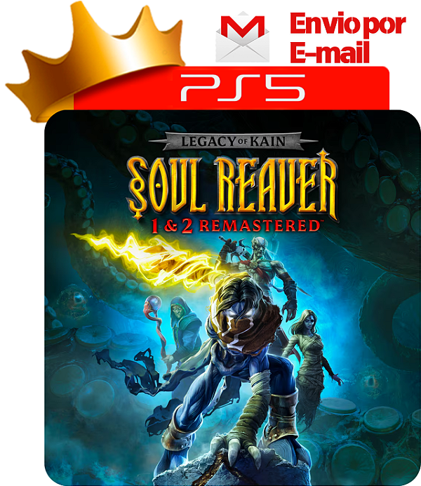 Legacy Of Kain Soul Reaver 1 + 2 Remastered PS5 mídia digital