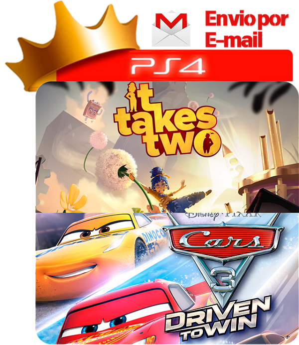 Its Take Two + Carros 3 PS4 mídia digital