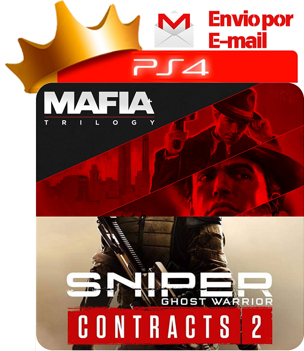 Mafia 1 + 2 + 3 + Sniper Ghost Warrios Contracts 2 PS4 Digital