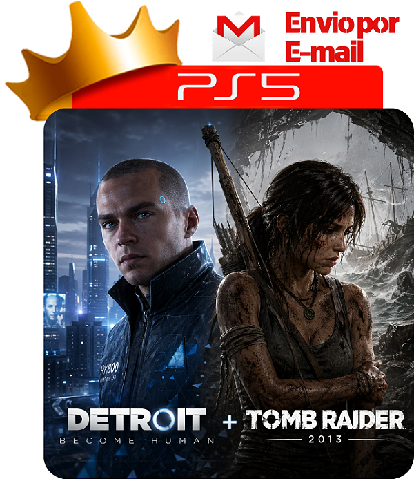 Detroit Become Human + Tomb Raider 2013 PS5 Digital