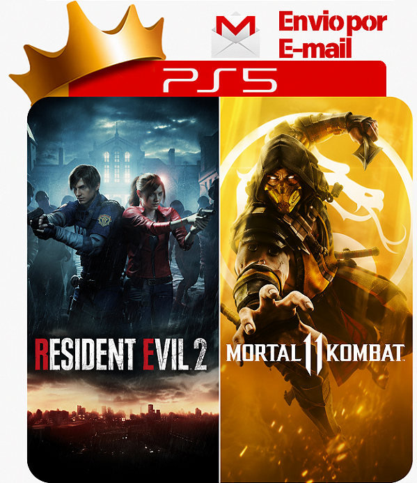 resident evil 2 remake + mortal kombat 11 PS5 Digital
