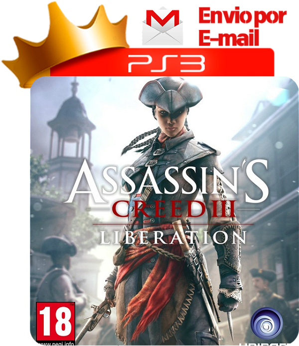 assassins creed liberation para ps3 em mídia digital