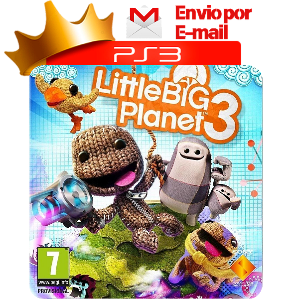 little big planet 3 dublado para ps3 em mídia digital