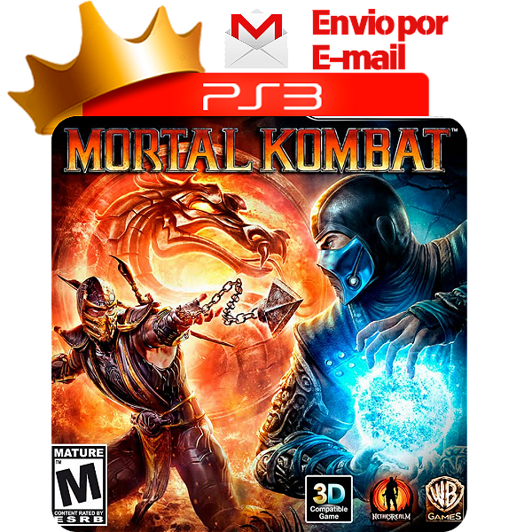 mortal kombat 9 para ps3 em mídia digital